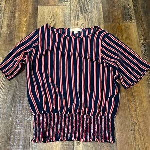 MICHAEL Michael Kors Banded Blouse EUC